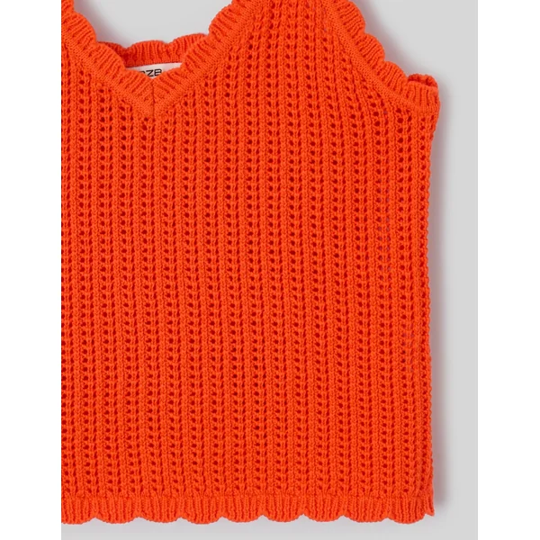 Débardeur en crochet Rouge