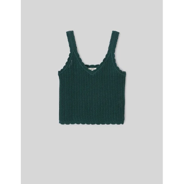 Débardeur en crochet Vert