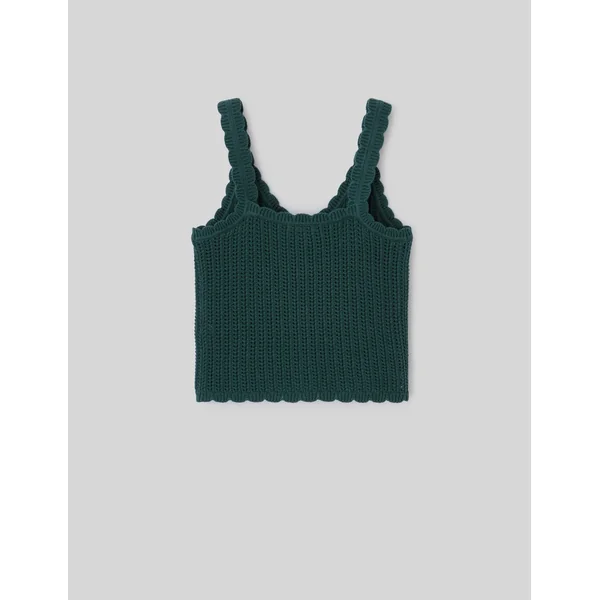 Débardeur en crochet Vert