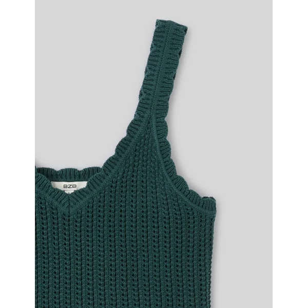Débardeur en crochet Vert