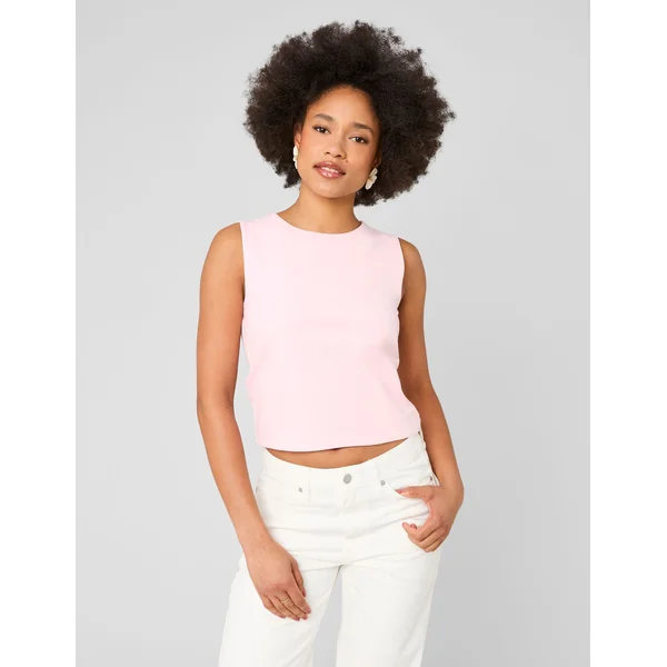 Débardeur uni Rose pâle