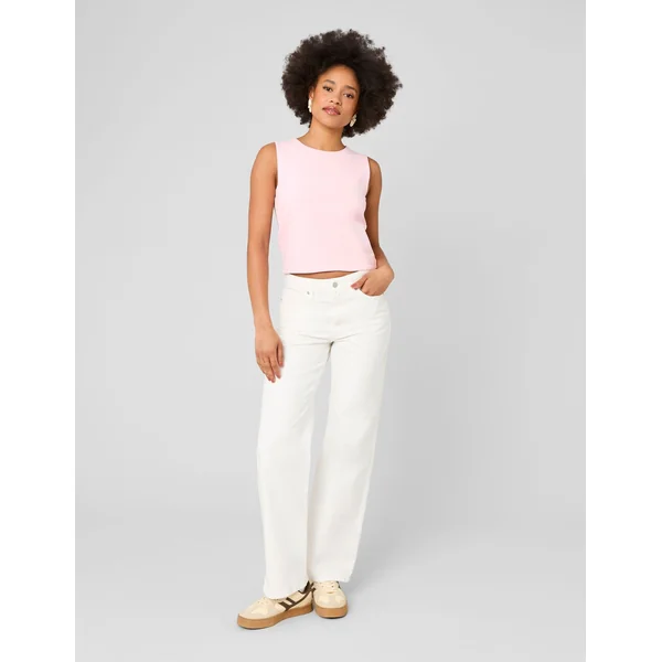Débardeur uni Rose pâle
