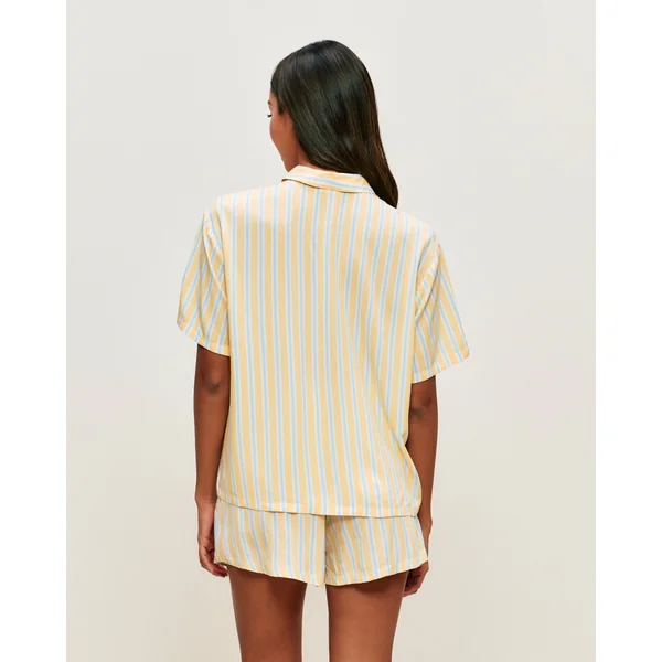 Ensemble chemise et short à rayures