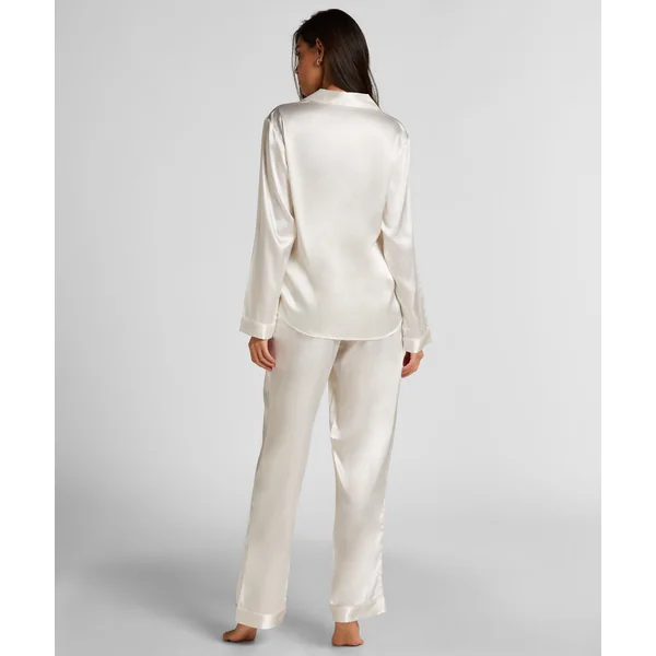 Ensemble de pyjama en satin Shiny - Blanc