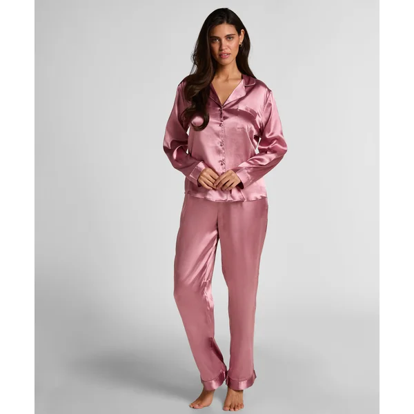 Ensemble de pyjama en satin Shiny - Rose