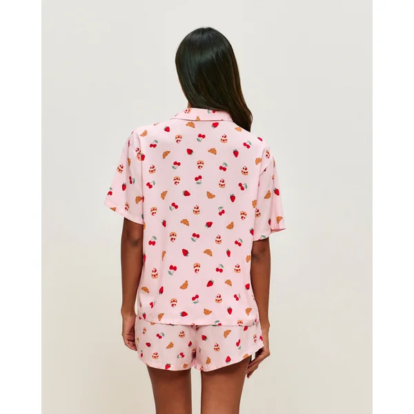 Ensemble de pyjama à motifs fruits et gâteaux