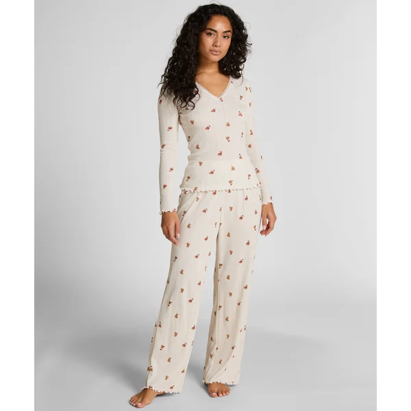 Ensemble de Pyjamas Pointelle - Blanc