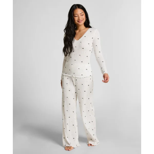 Ensemble de Pyjamas Pointelle - Blanc