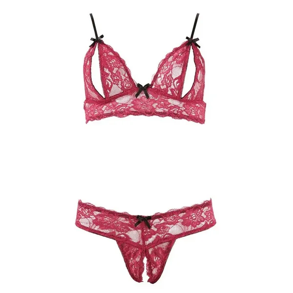Ensemble fendu bordeaux