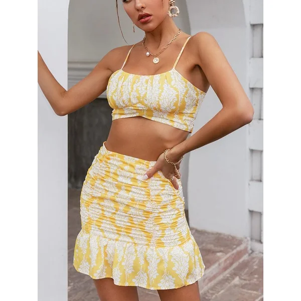 Ensemble Jaune De Plage