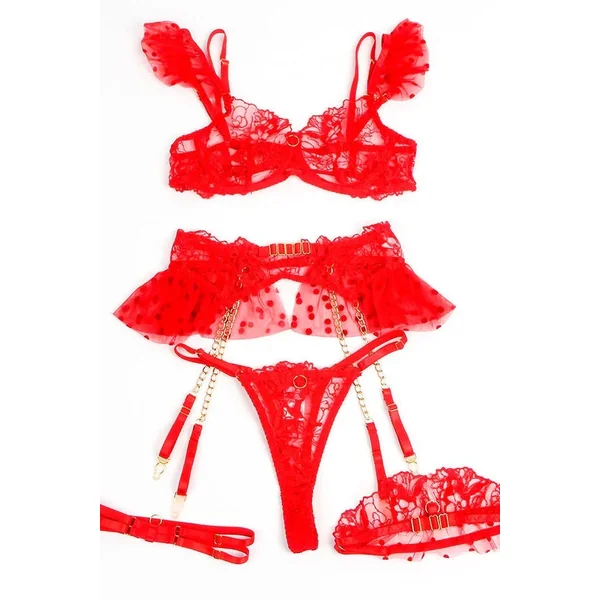 Ensemble La Coquette rouge