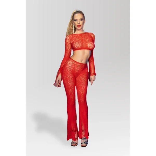 Ensemble pantalon résille CR4648