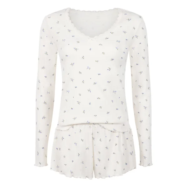Ensemble Pyjama Daisy - Blanc