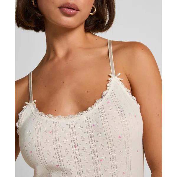 Ensemble Pyjama Pointelle - Blanc