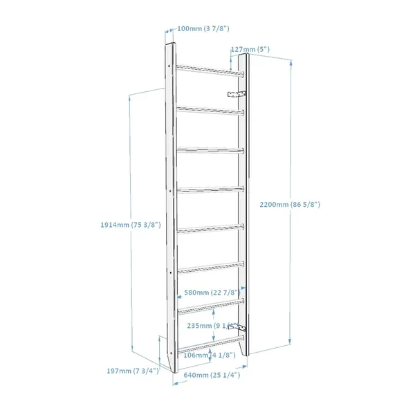 Espalier gymnastique 220cm Benchk - 100