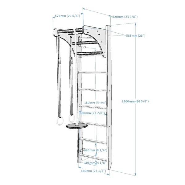 Espalier gymnastique Benchk - 111+A204