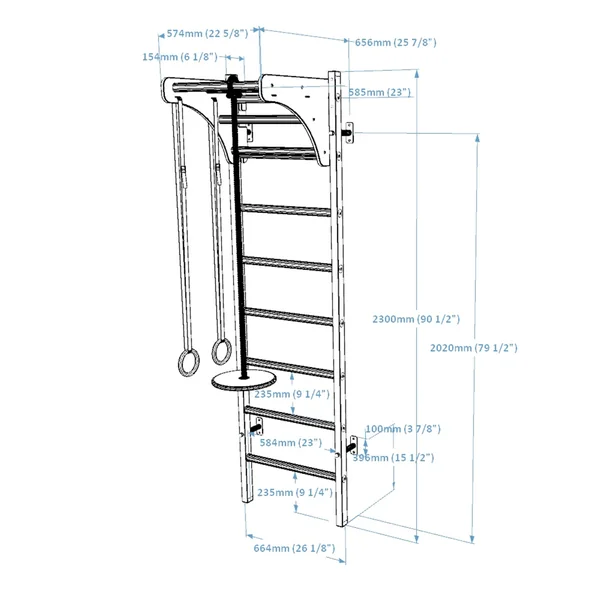 Espalier gymnastique Benchk - 211B+A076