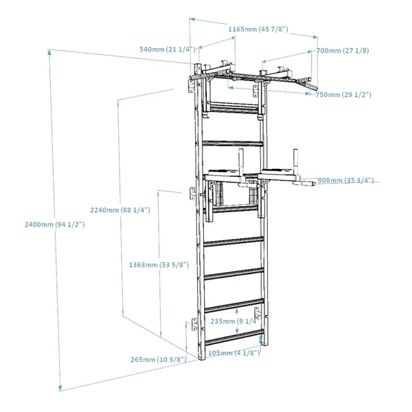 Espalier gymnastique Benchk - 732B