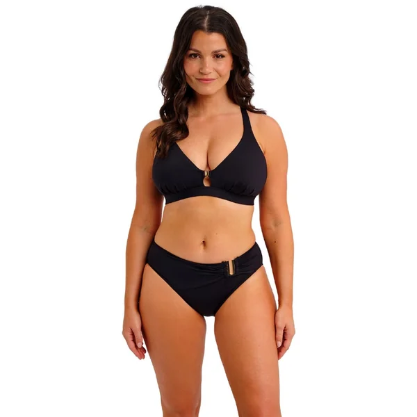 Fantasie Swimwear - Culotte de maillot mi-haute Noir Large Merissa