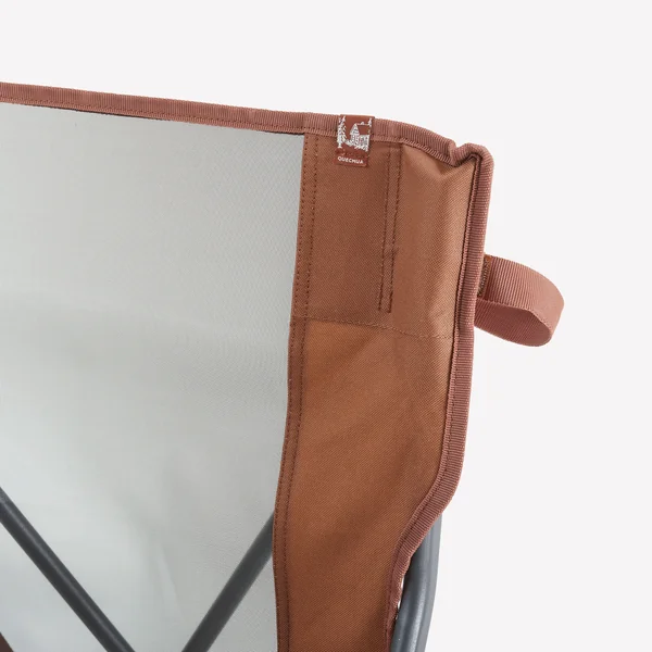 FAUTEUIL PLIANT CONFORTABLE POUR LE CAMPING - MARRON