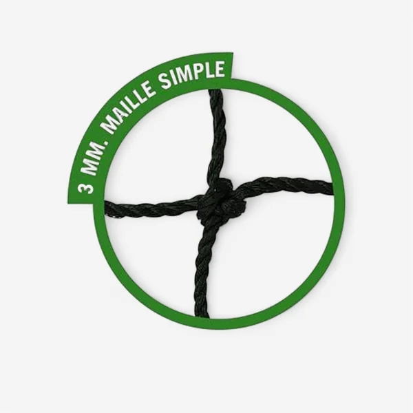 Filet de handball Metaluplast 3 mm - Maille Simple