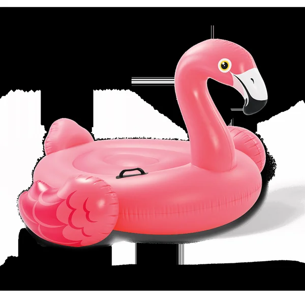 Flamant rose gonflable