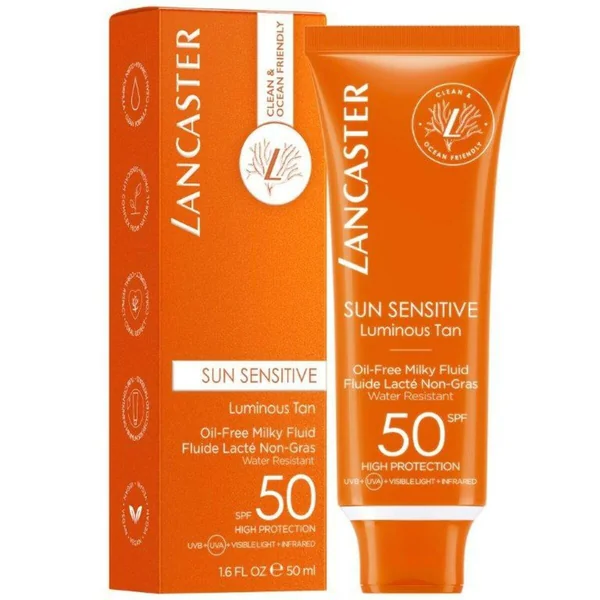 Fluide Lacté Non Gras Visage Spf 50 - Sun Sensitive Lancaster Solaire