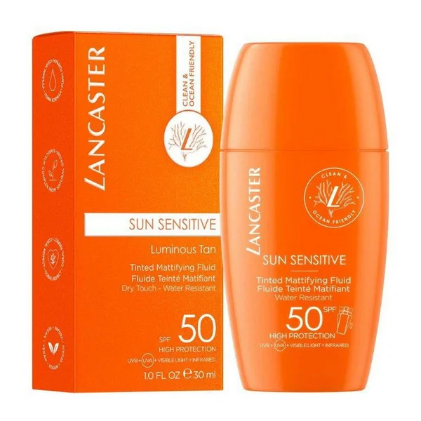 Fluide Matifiant Teinte Spf 50 - Sun Sensitive Lancaster Solaire