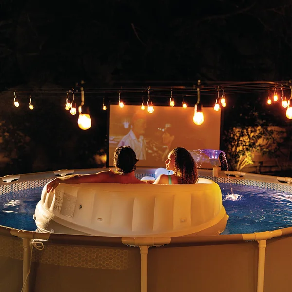 Fontaine de piscine LED multicolore