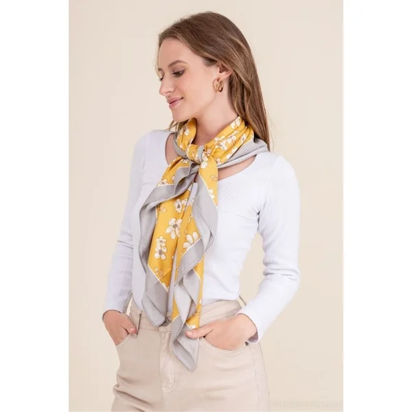 Foulard Carré Bohème Fleur
