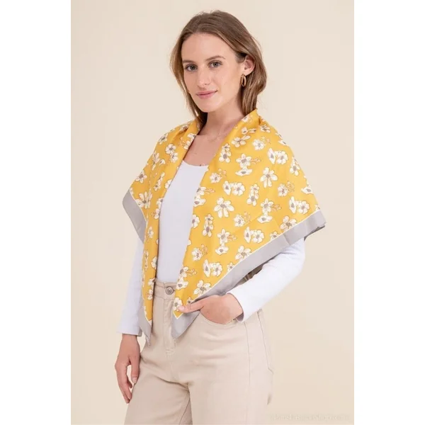 Foulard Carré Bohème Fleur