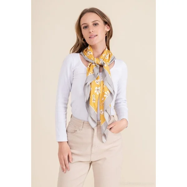 Foulard Carré Bohème Fleur