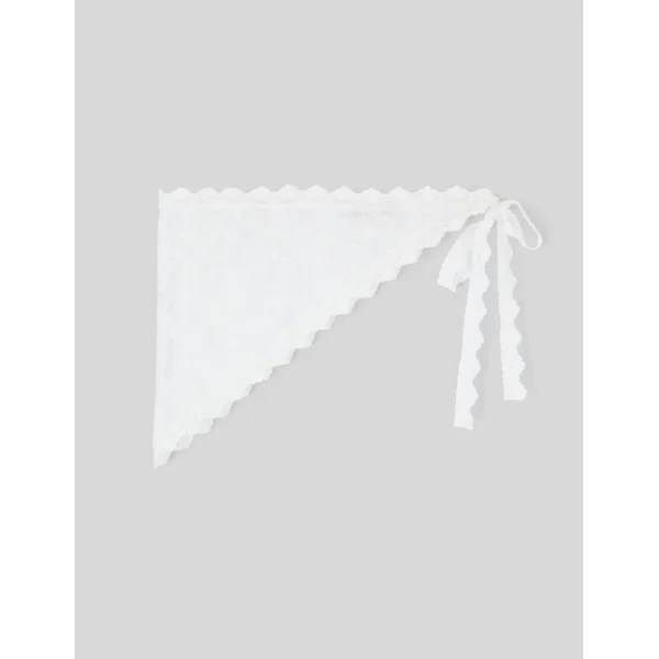 Foulard dentelle Blanc