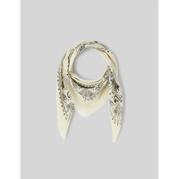 Foulard en laine Blanc écru