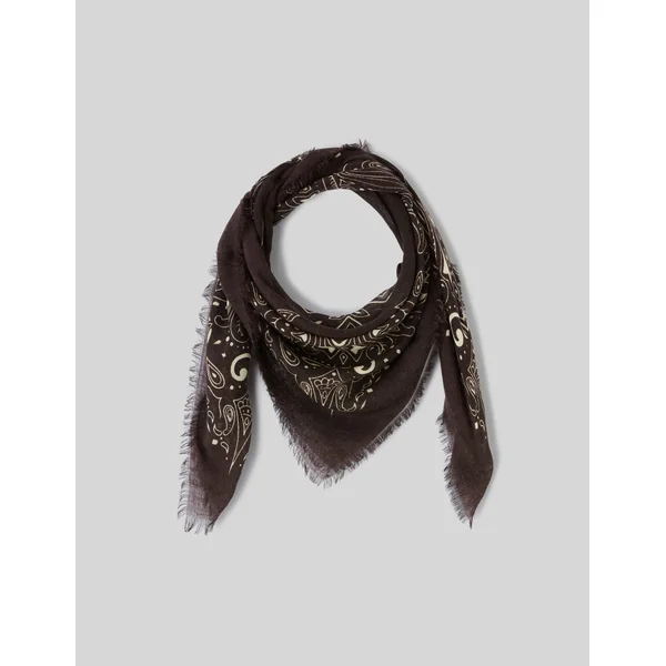 Foulard en laine Marron foncée
