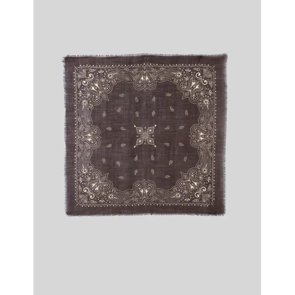 Foulard en laine Marron foncée