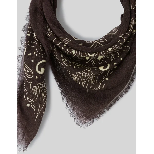 Foulard en laine Marron foncée
