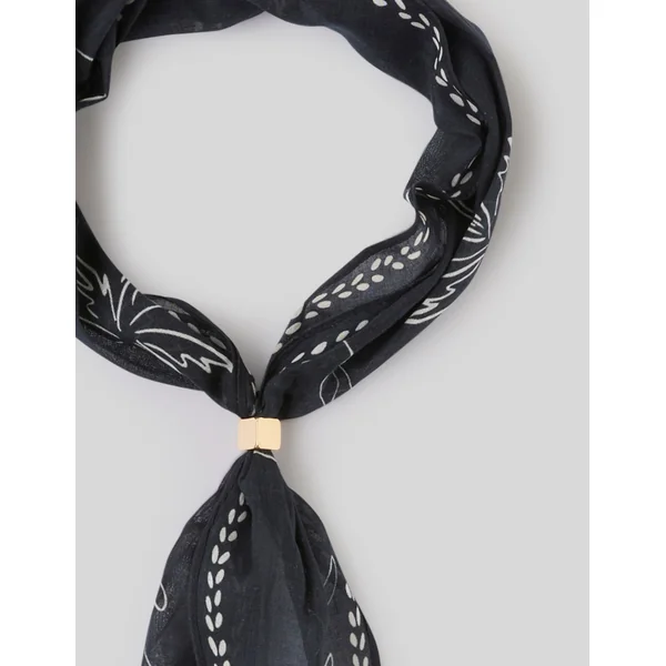 Foulard fin Noir