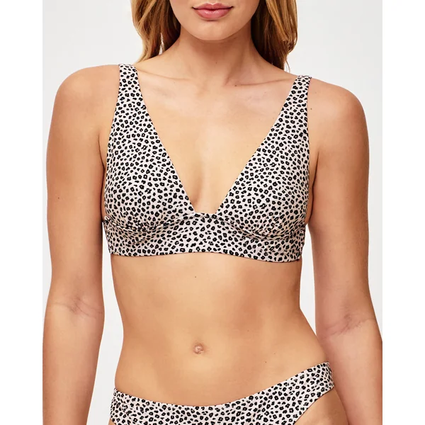 Foulard - Haut de maillot de bain léopard