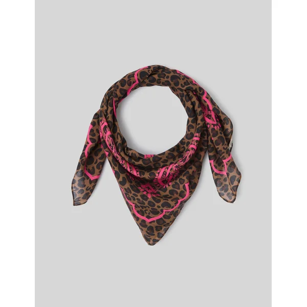 Foulard imprimé camel