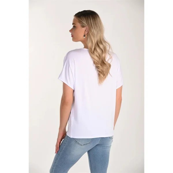 Frank Lyman Design - Haut en tricot à manche courte Blanc X-Large