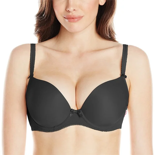 Freya - Soutien-gorge plongeant 36 (80) GG Noir Deco Molded