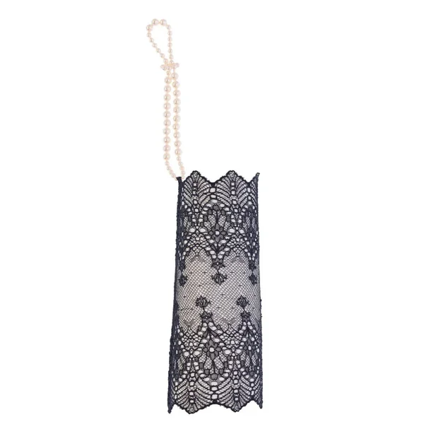 Gant de perles Geneva noir