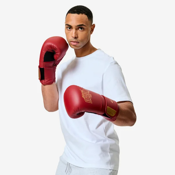 Gants de boxe training avec mousse ergonomique, rouge