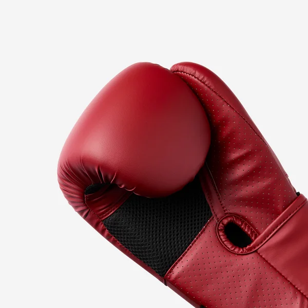 Gants de boxe training avec mousse ergonomique, rouge