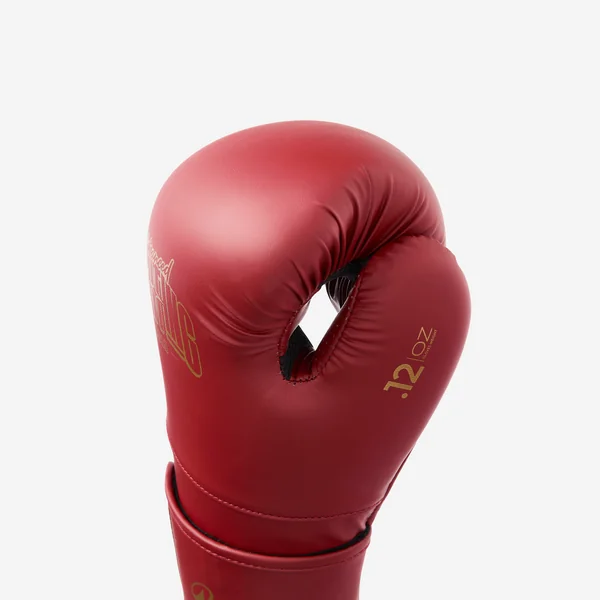 Gants de boxe training avec mousse ergonomique, rouge