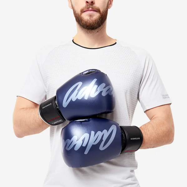 Gants de kick-boxing et muay-thaï adulte, bleu