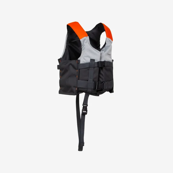 Gilet aide à la flottabilité 50n+ gris kayak stand up paddle dériveur