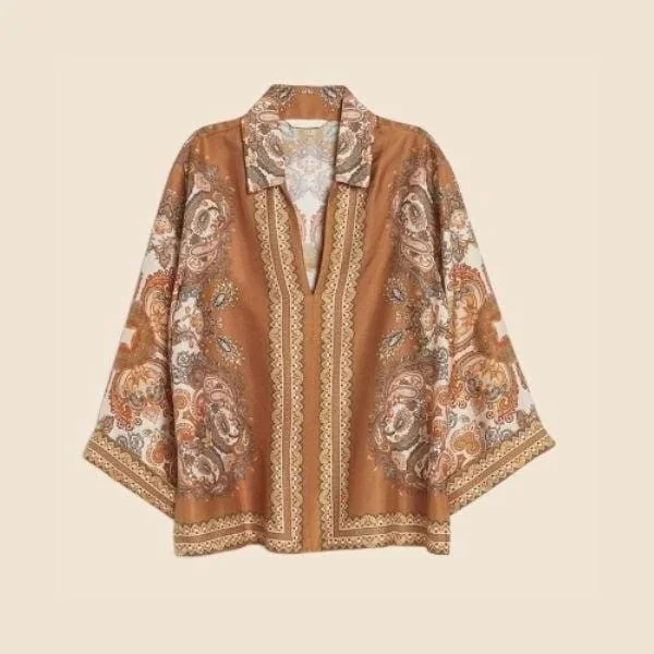 Gilet blouse bohème