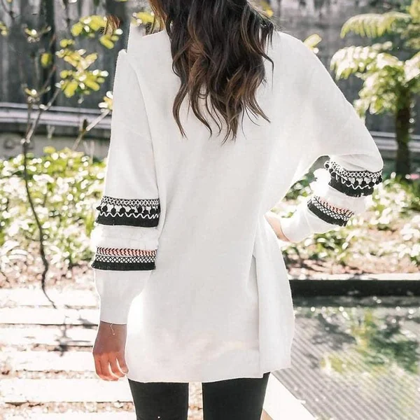 Gilet Bohème Long Broderie